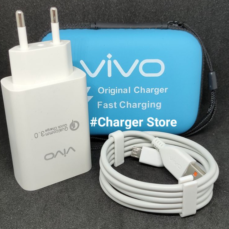 ➮ Charger Vivo ORIGINAL Fast Charging Micro USB Y91 Y81 Y93 Y95 V9 Y12 Y15 Y17 Y71 Support Semua hp 