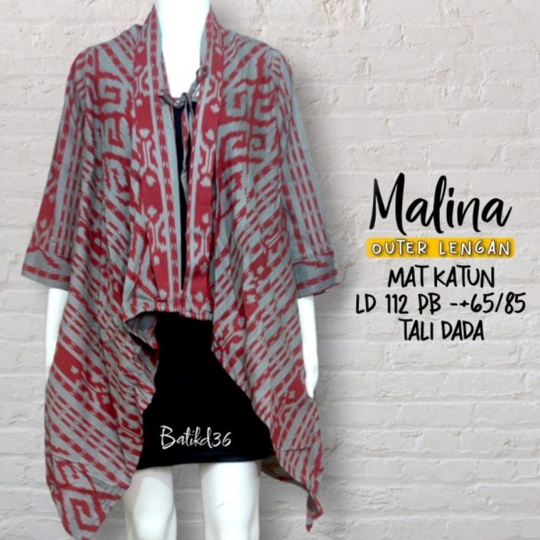 wsta -47 Long Cardi vest batik katun kekinian Baju luar rompi warna keren Muslim muslimah wanita cew