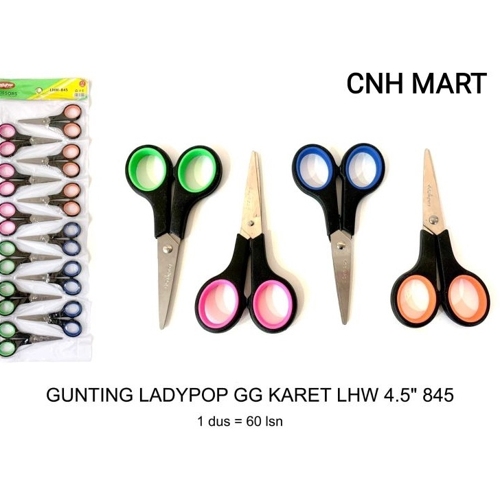 

VQLZ8769 >XG34448< 12 PCS Gunting Kecil Murah Lady Pop Karet 4.5"Inch/ Harga 12 PCS (1 Lusin)