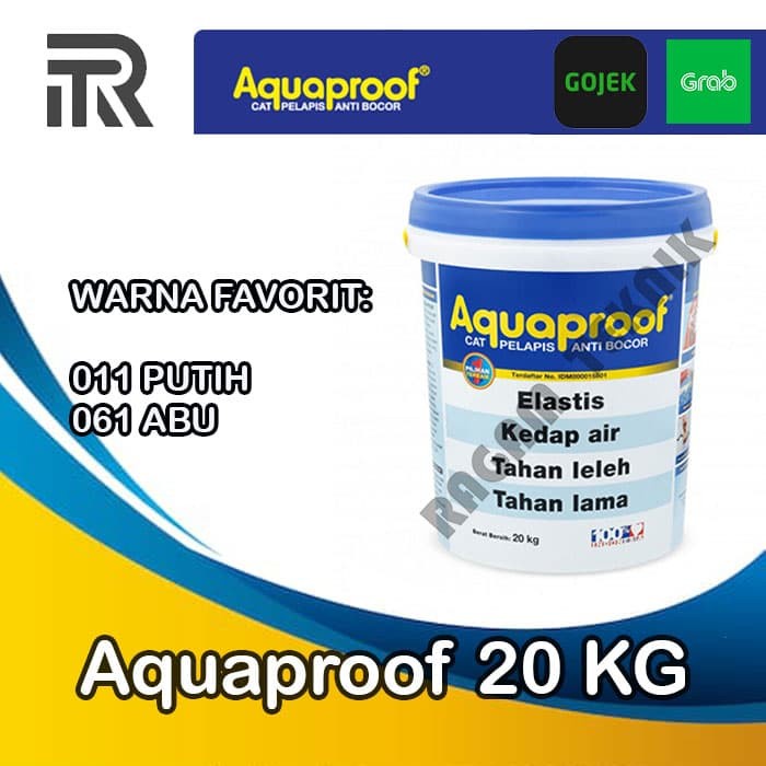 Cat tembok pelapis anti bocor aquaproof waterproof 20 KG