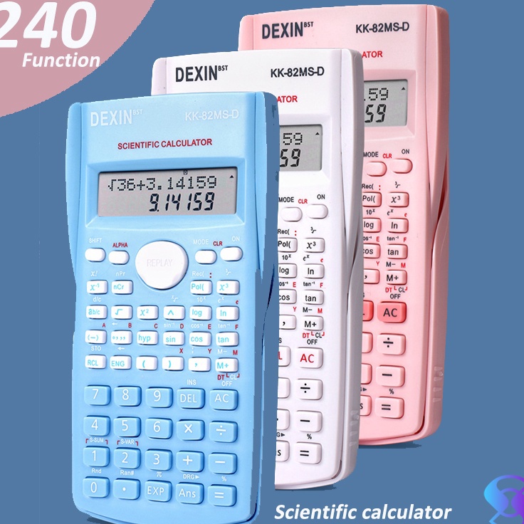 

♡ XL 3487 Kalkulator Color Function Scientific Kalkulator 24 Fungsi Kalkulasi 3 Warna 1700 scientific calculator KK-82MS-D ♠ ♘