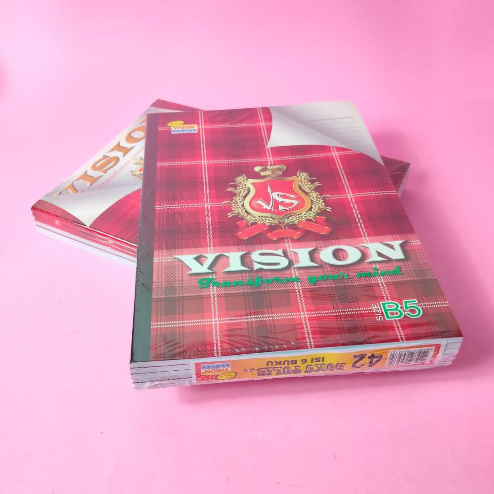 

8.8 Buku Tulis Boxy Vision 42 Lembar 1 Pack Isi 6Pcs Grosir !!