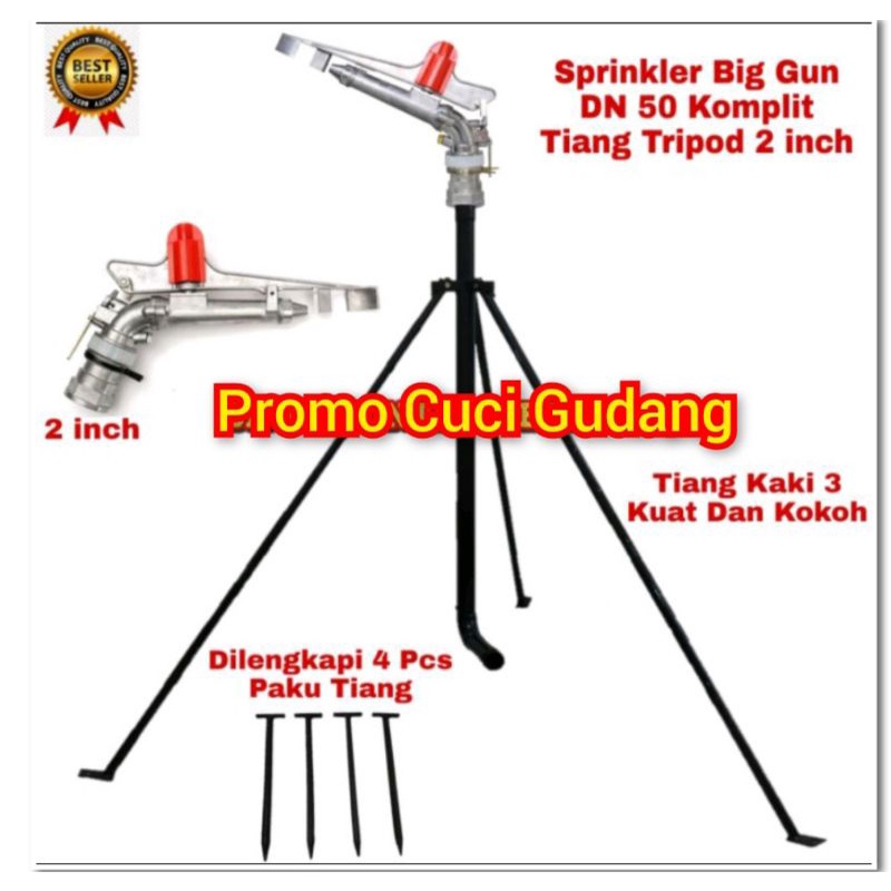 Sprinkler Big Gun Rain VY-40 Radius Siram Keliling 70-80M