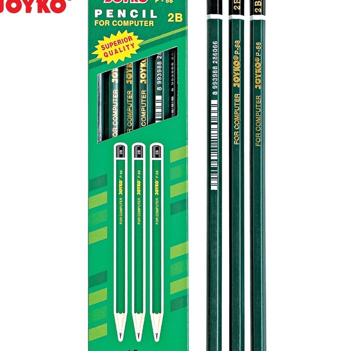 

╚ MMMM 3492 PERLUSIN Pensil 2B Joyko Pencil P-88 isi 12pcs Ready Stok ♫