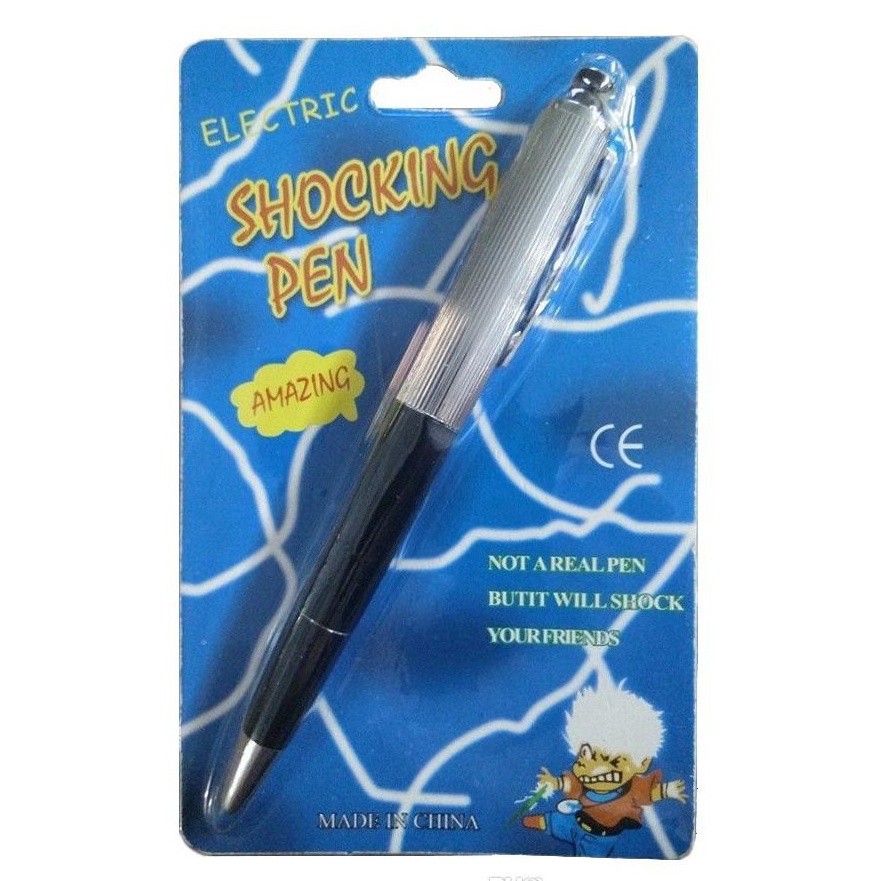 

★ VIII 8677 Shopee Pulpen Setrum Pena Listrik Electric Shocking Pen Gag Prank Toy Hadiah Bolpen Nyetrum Kejutan ✔️ パ