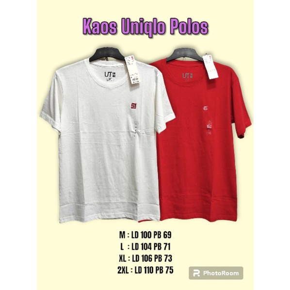 KAOS POLOS MERAH & PUTIH DEWASA