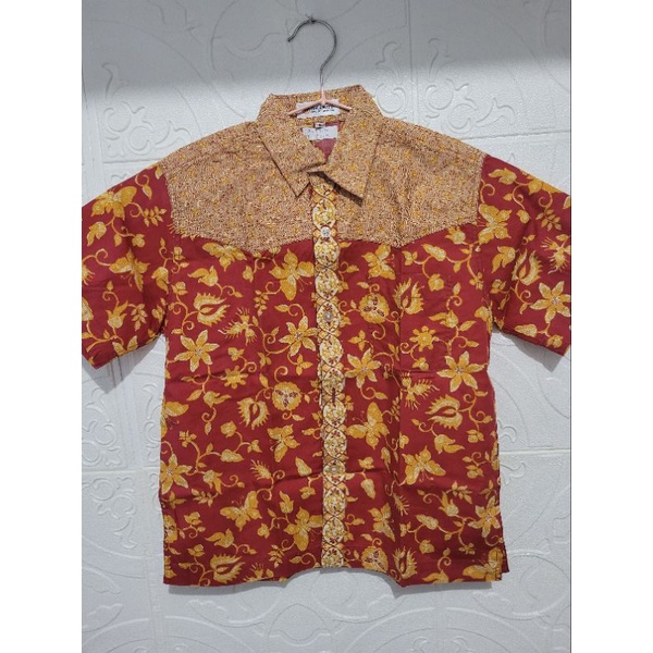 Preloved kemeja anak cowo batik keris