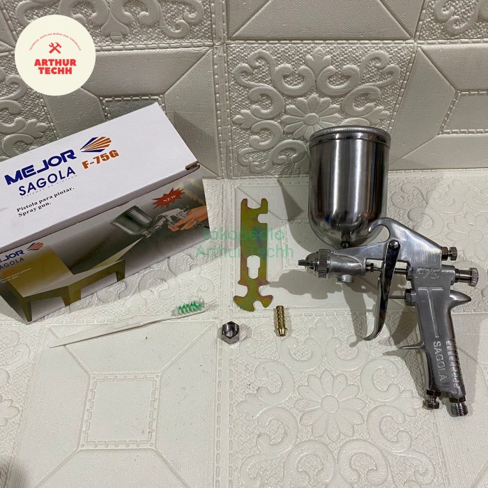 Spray Gun Sagola F75 Tabung Atas