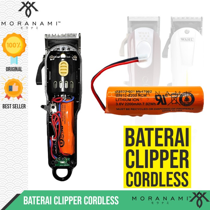 BATERAI CLIPPER CORDLESS ALAT CUKUR RAMBUT SUPER TAPER MAGIC CLIP
