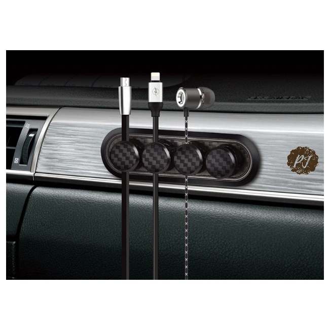 

Terlaris Carbon Magnet Car Cable Cord Clip Organizer / Klip Penjepit Kabel