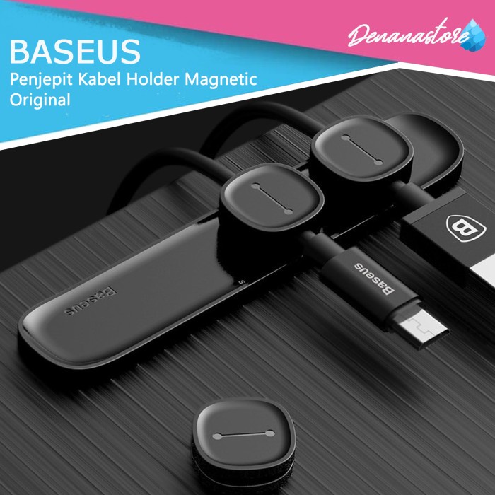 

Terlaris Kabel Klip Penjepit Kabel Baseus Cable Holder Organizer Magnetic Clip
