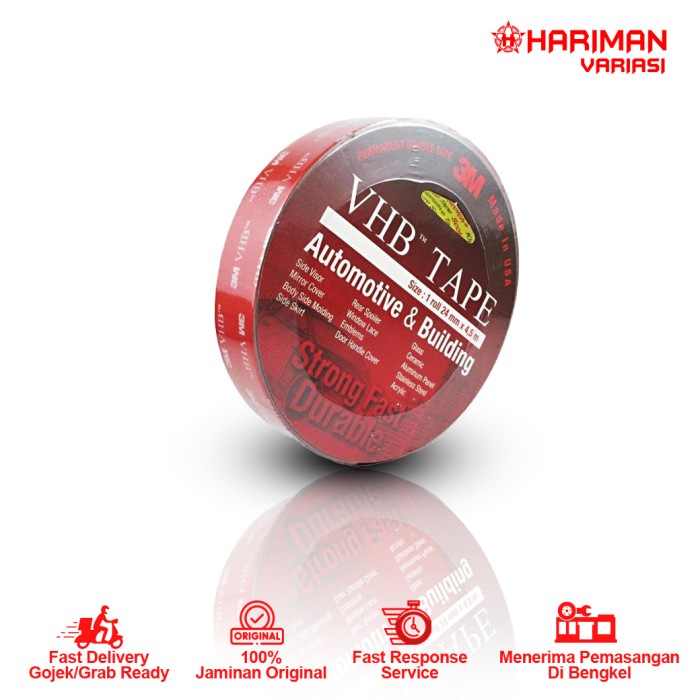 

HOT PROMO Double Tape 3M VHB Merah 24MM