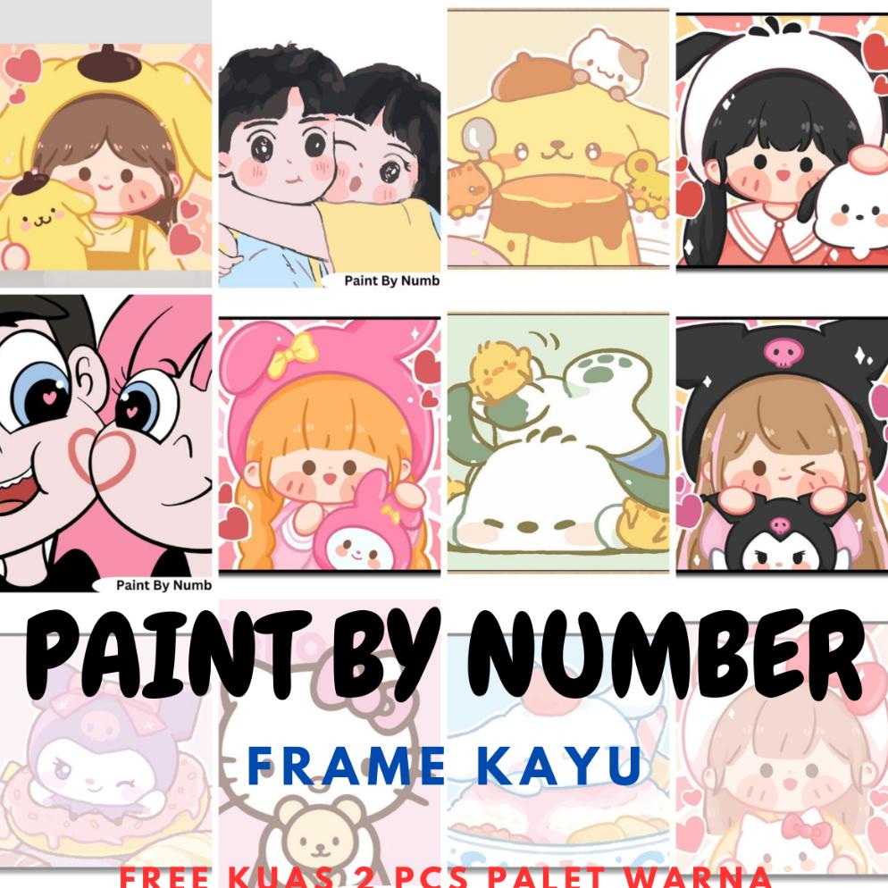 

8.8 [Big Sale] Paint By Number Kanvas Lukis Canvas Diy Painting Part 2 New !!