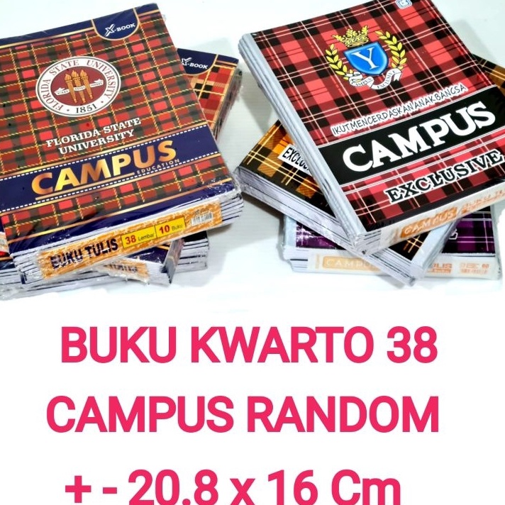

♚ MM 5548 Buku Tulis 38 Lembar Isi 10 Buku RANDOM CAMPUS Star 6.6 ♕