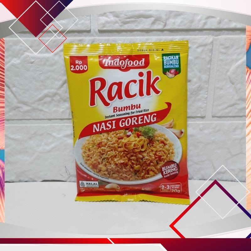 

Indofood Racik Bumbu Nasi Goreng 20gr .