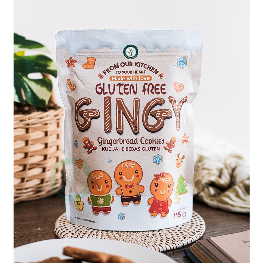 

12.12 SALE GLUTEN FREE GINGY - HOLIDAY SPECIAL GINGER COOKIES 115GR buruan