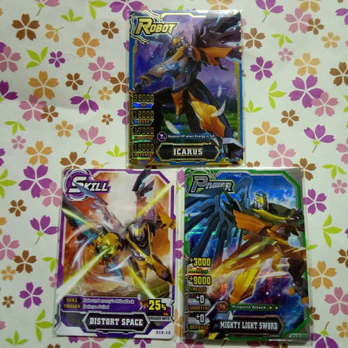 FLASH SALE NEW/ HERO OF ROBOTS GOLD SET ICARUS NGV6 TERBARU