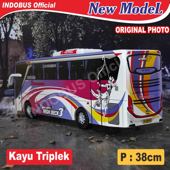 MUST HAVE INDOBUS MINIATUR BUS BIS RAMAYANA JETBUS 3 PLUS SHD TERBARU