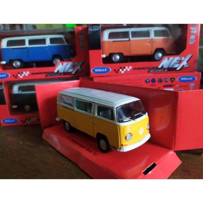 DISKON SPESIAL DIECAST MINIATUR MOBIL VOLKSWAGEN VW KOMBI T2 CLASSIC 1972 TERMURAH