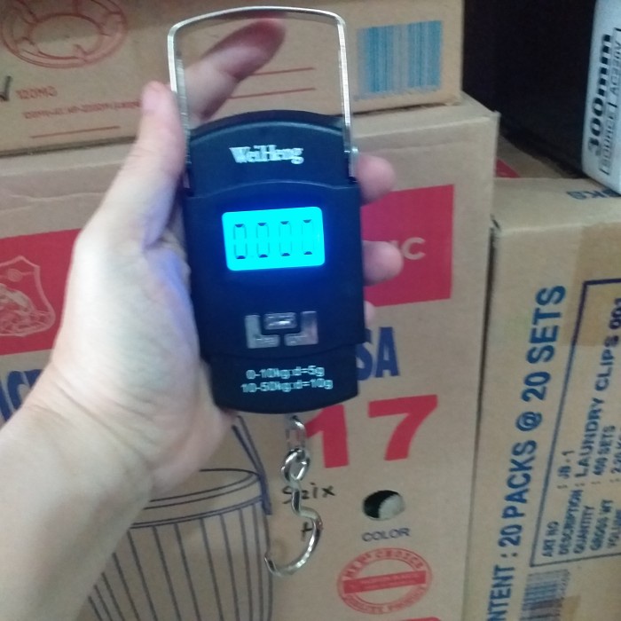 FREE ONGKIR TIMBANGAN GANTUNG DIGITAL LESINDO LS-03 - TIMBANGAN KARDUS FREE ONGKIR