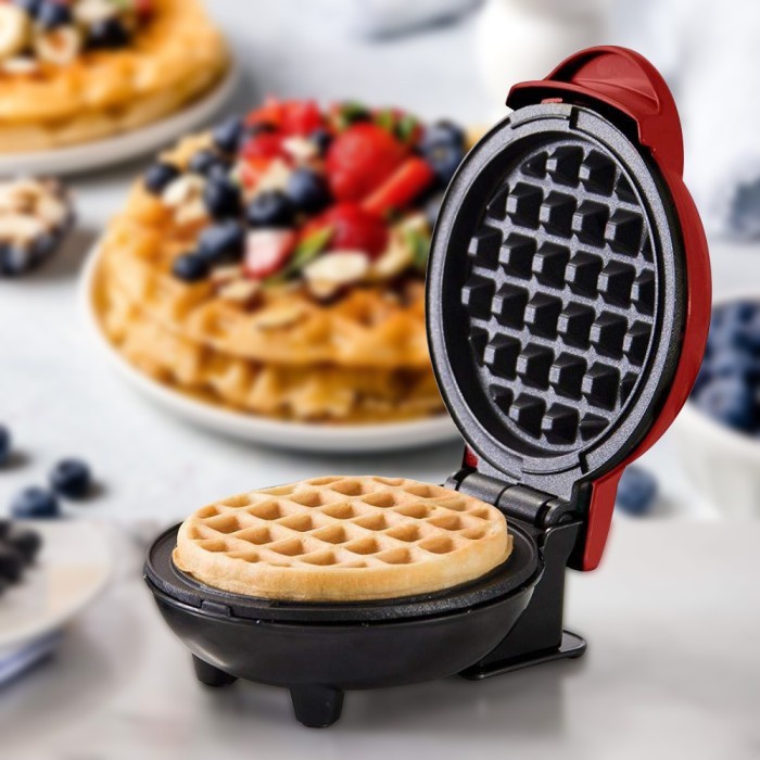 Terlaris Alat Pembuat Waffle Cetakan Waffle Listrik Anti Lengket Low Watt
