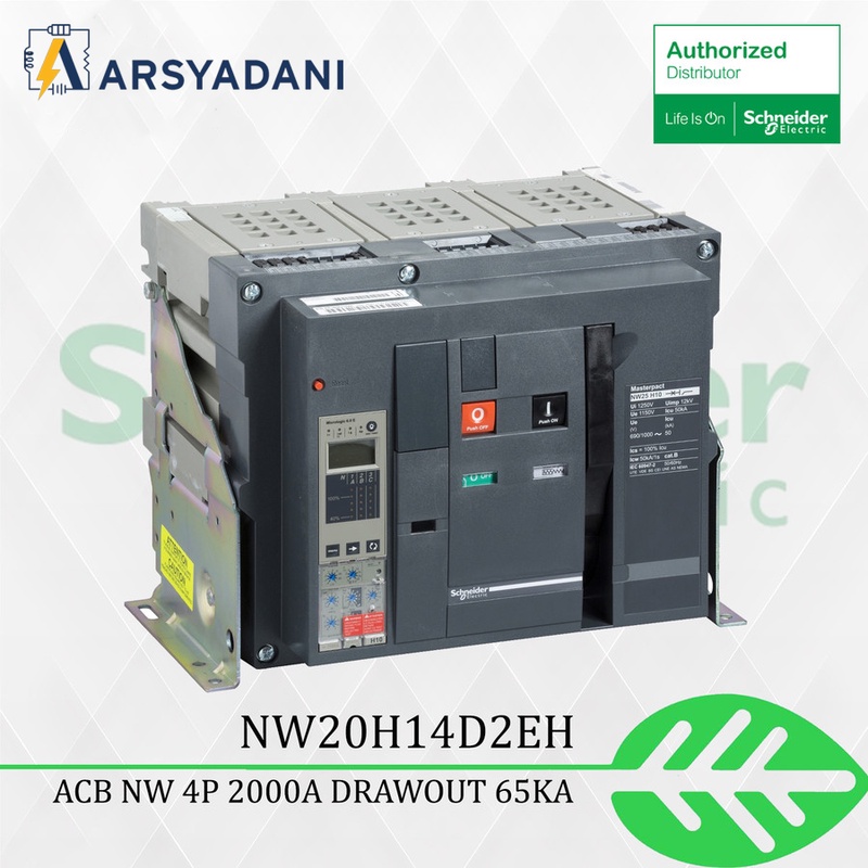 NW20H14D2EH - SCHNEIDER ACB NW 4P 2000A DRAW OUT 65kA
