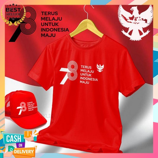Baju Kemerdekaan 17 Agustus 2023 Dewasa Anak Laki Cewek Kaos Merah Putih 17Agustus Couple Lengan Pan