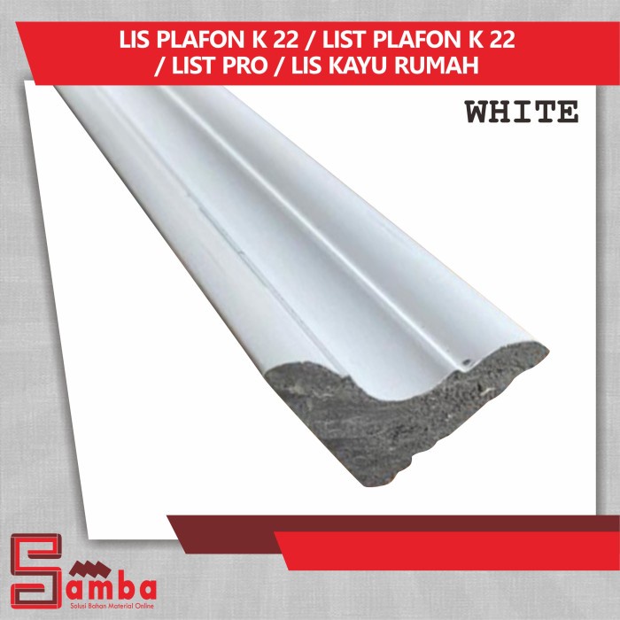 Terlaris Lis Plafon K22 / List Plafon K 22 / List Pro / Lis Kayu Rumah