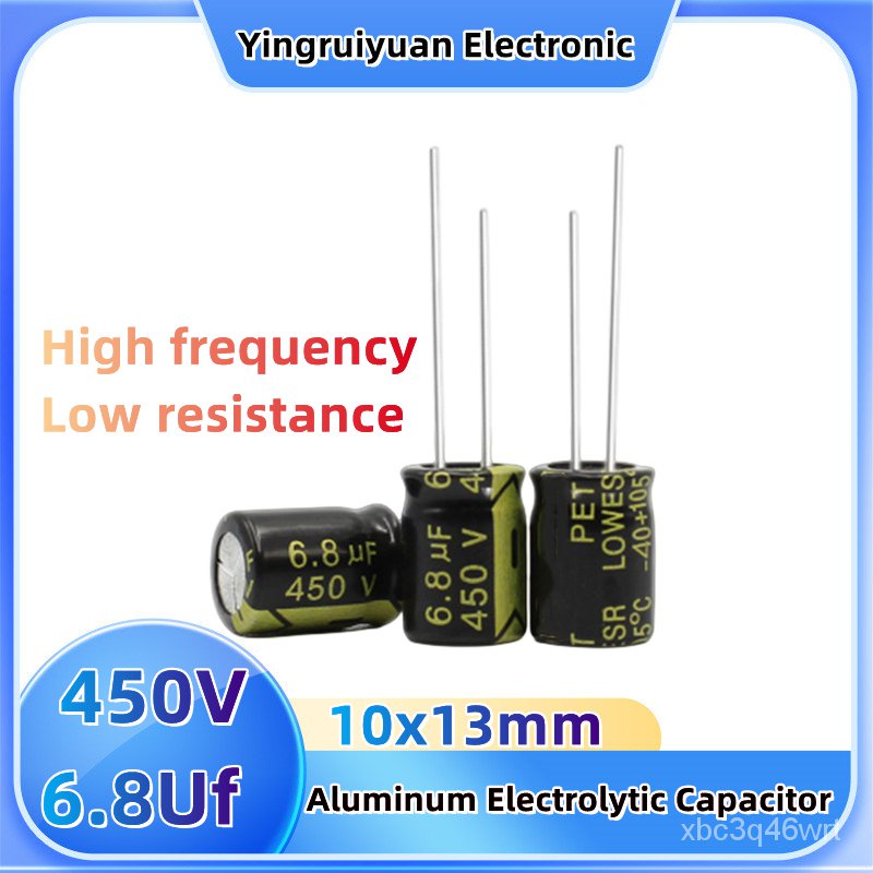 ✅&450V6.8Uf Aluminum Electrolytic Capacitor Switching power adapter high frequency low resistance 10