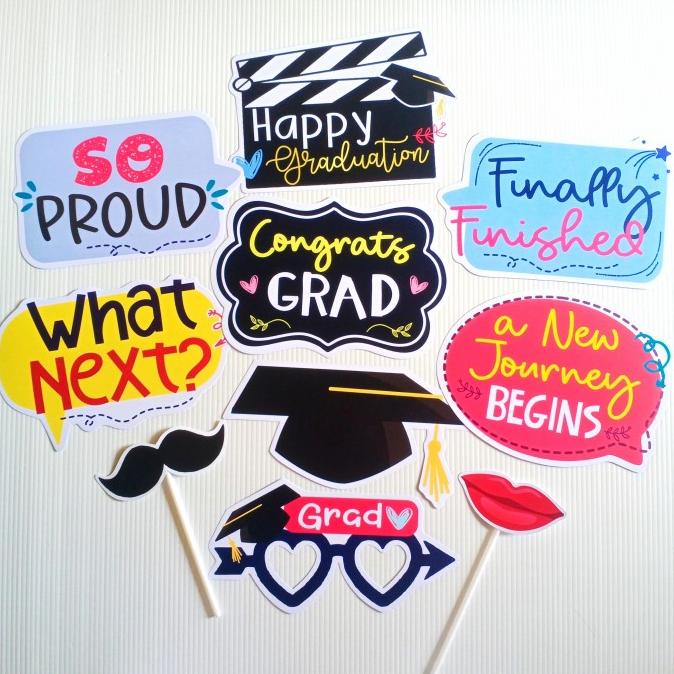 Promo Graduation Photo Props Photobooth Props Wisuda