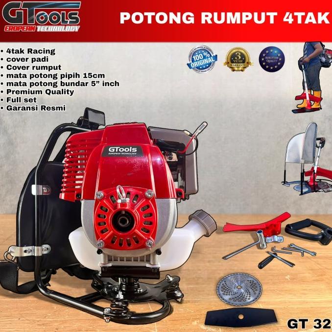 BARU  Mesin potong rumput dan padi 4tak mod HONDA merk GTOOLS GT32 brush cut