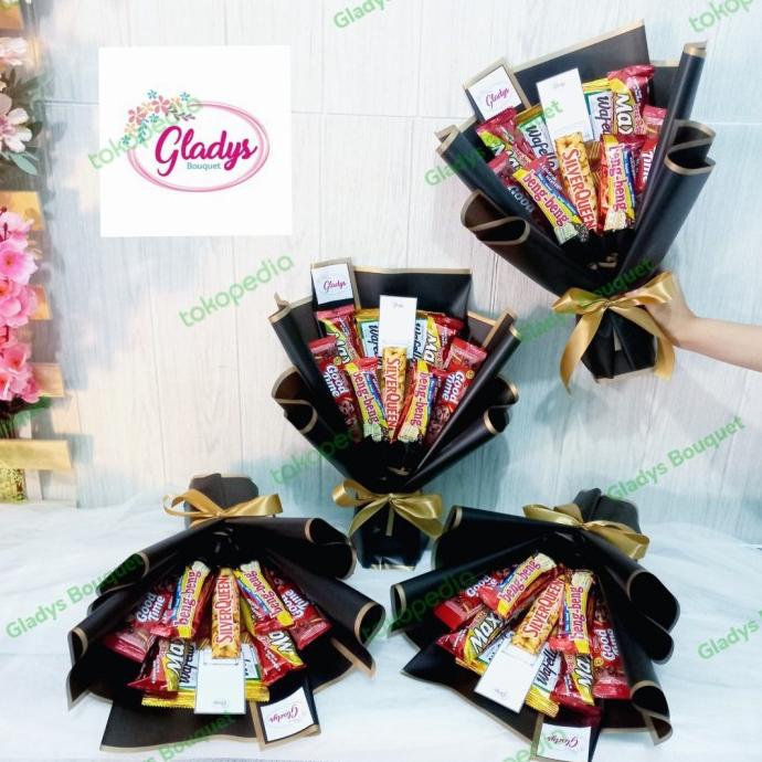 

New Small Snack Bouquet / Buket Coklat /Buket Makanan / Buket Wisuda Murah