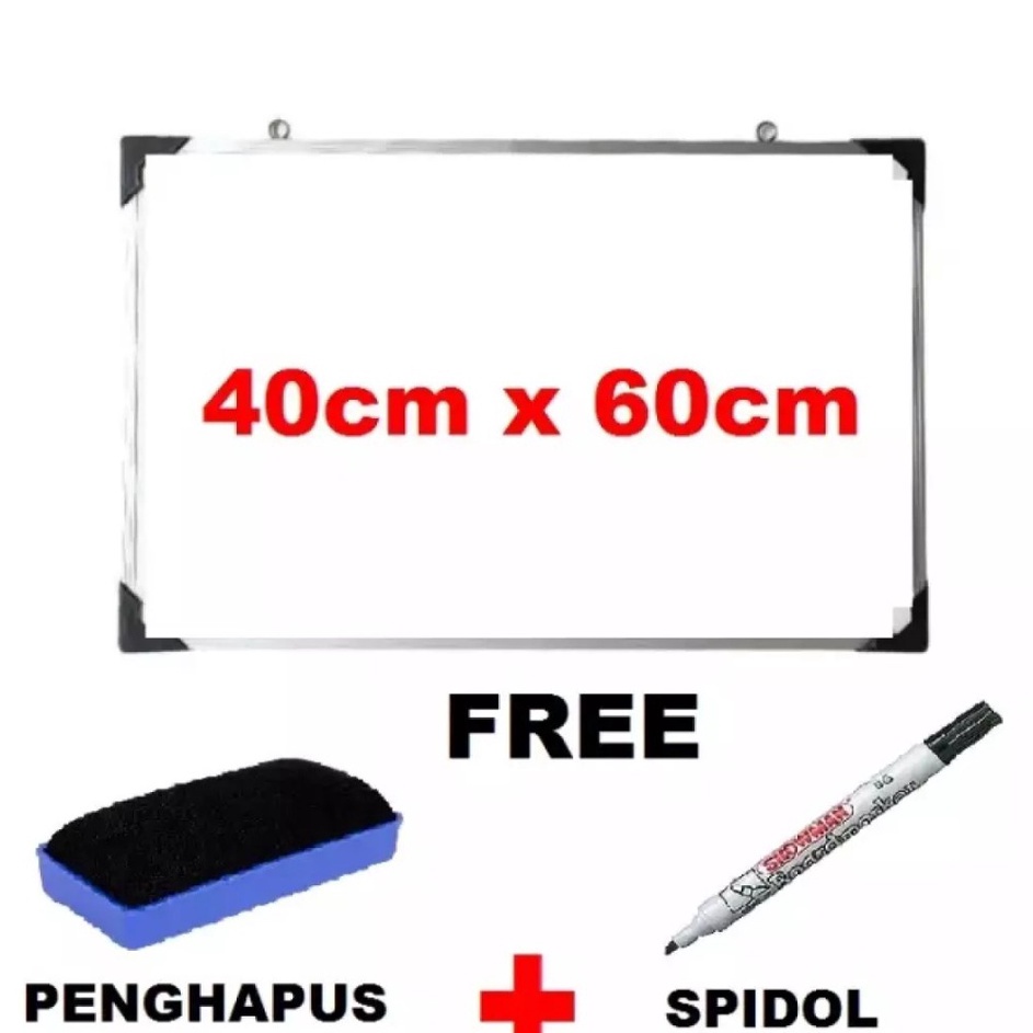 

Best Product❂ Papan Tulis Whiteboard 40x60 Free Spidol Dan Penghapus F74 ☆