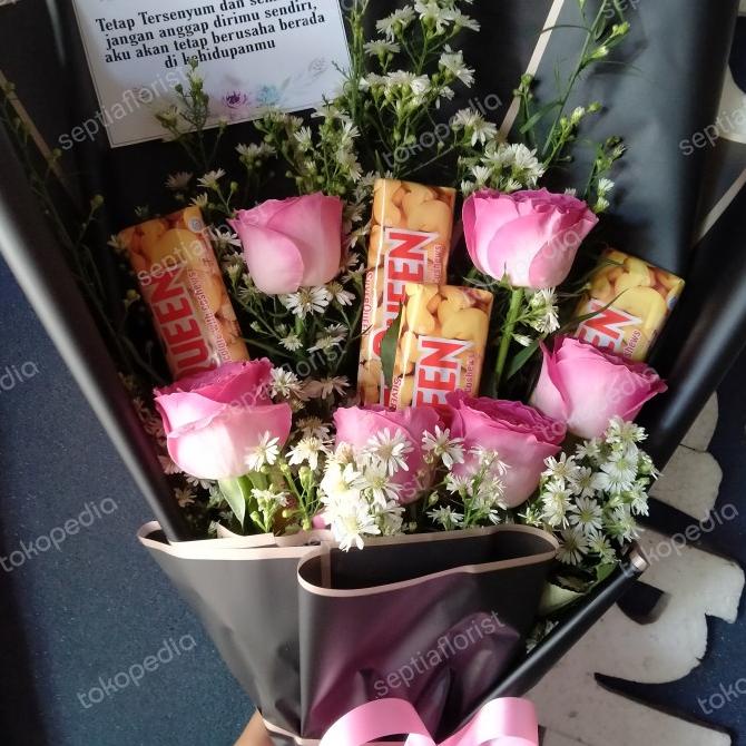 Terbaru Bucket Bunga Mawar Asli Di Bogor/Bunga Buket/Buket Hadiah