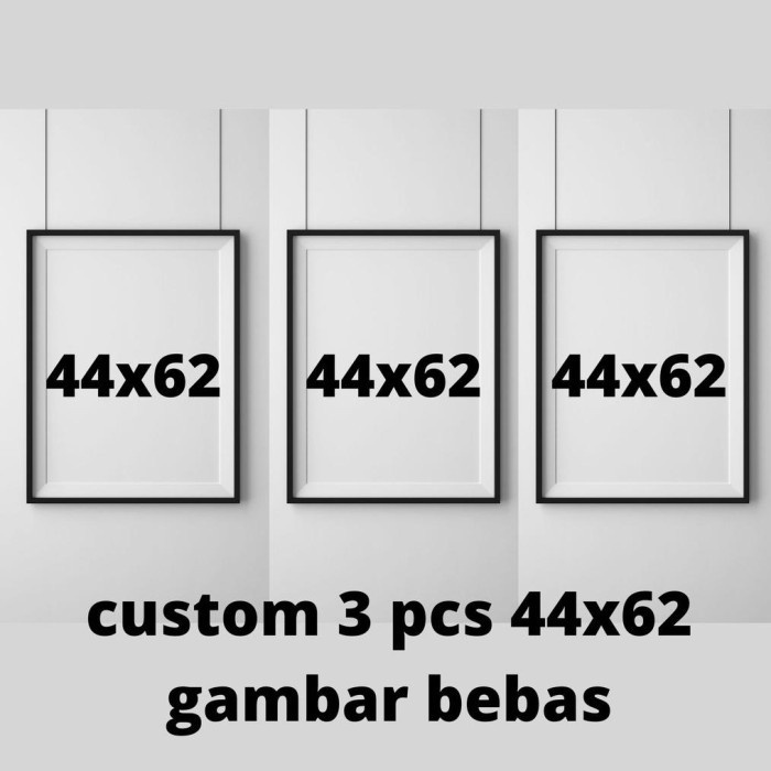 

Best Seller Termurah Custom Gambar Ukuran 44X62 Isi 3 Pcs