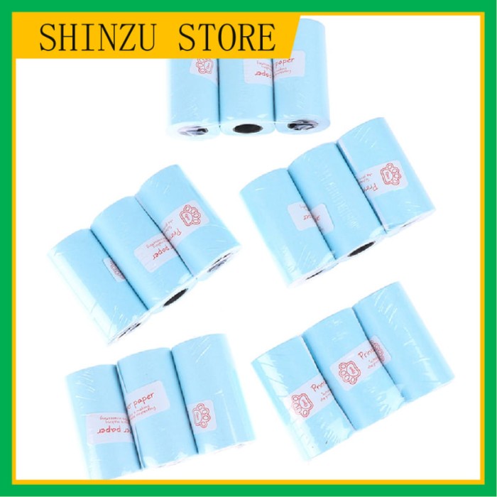 

Best Seller [Su] 3 Roll Stiker Kertas Thermal Motif Print Ukuran 57X30Mm