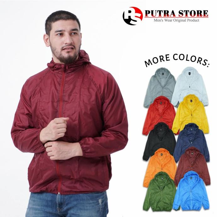 Jaket Parasut Olahraga Jaket Lari Pria Jaket Sanders Rst269 Original