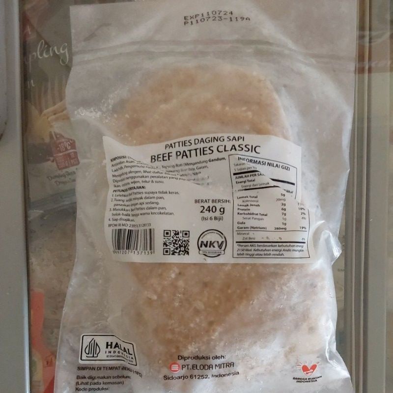 

Bernardi Beef Patties Classic 240gr