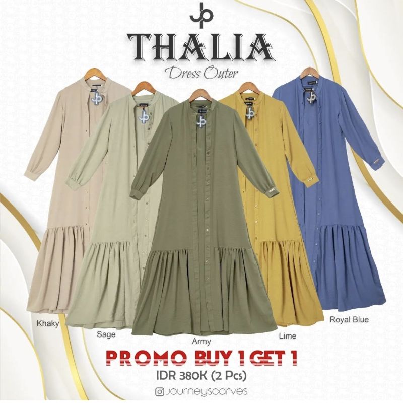 (COD) THALIA DRESS BY JOURNEY SCARVES GAMIS CRINCLE INNER OUTER