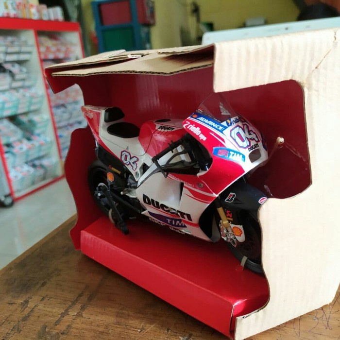 PROMO MINIATUR DIECAST MOTOR GP DUCATI ANDREA DOVISIOSO MOTOGP SKALA 1:12 TERBARU
