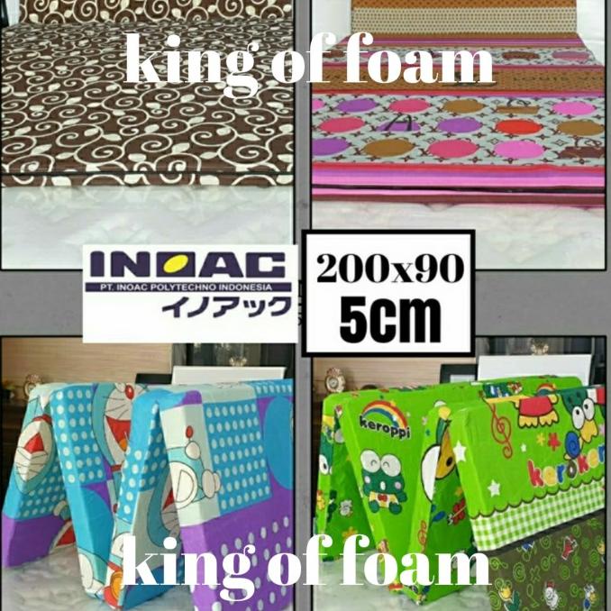 kasur busa lipat 4 inoac 90x200x5cm garansi 5 tahun