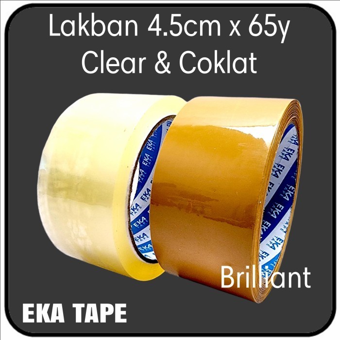 

Isolasi Lakban - Eka Tape - Clear / Coklat Trend