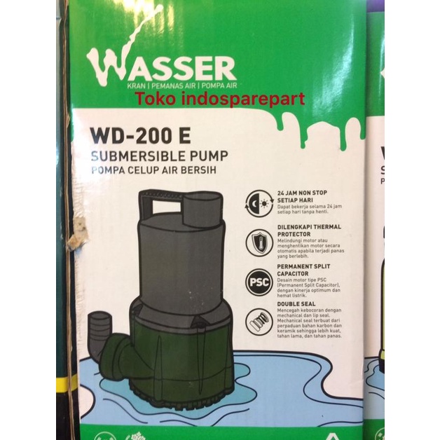 TERMURAH Pompa celup wasser WD-200 E(Submersible Pump)WD 200 E