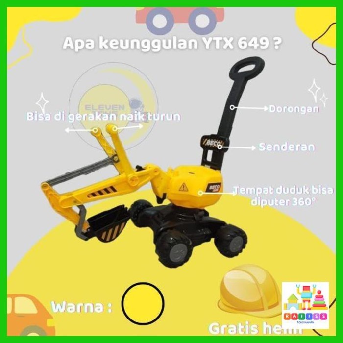 DISKON SPESIAL MAINAN ANAK TRUK BEKO / MAINAN ANAK MOBIL BEKO / MAINAN ANAK BEKO TERMURAH