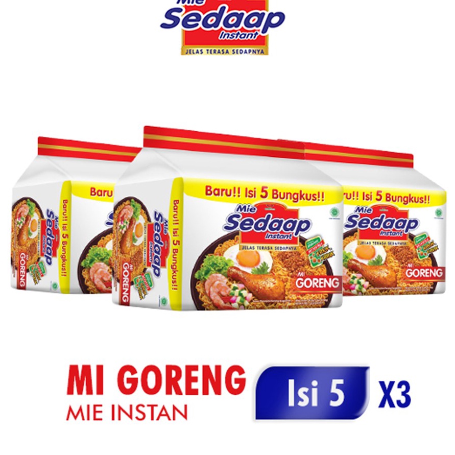 

☆ XXX 41910 Mie Sedaap Goreng 90gr isi 5 Triple Pack 【F⚡ASH SALE✅】 私
