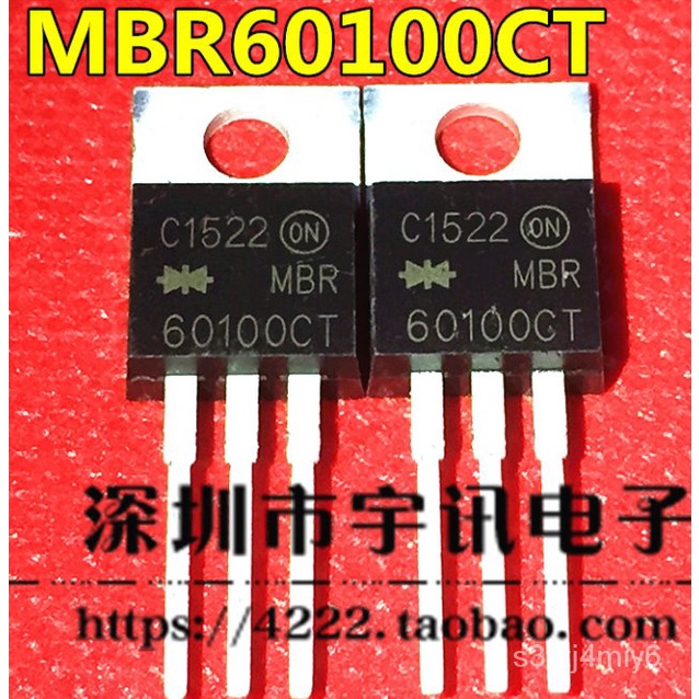 ✅&Mxy 5PCS  MBR60100CT TO220 MBR60100TO-220 60100CT Schottky diode 60A 100V original