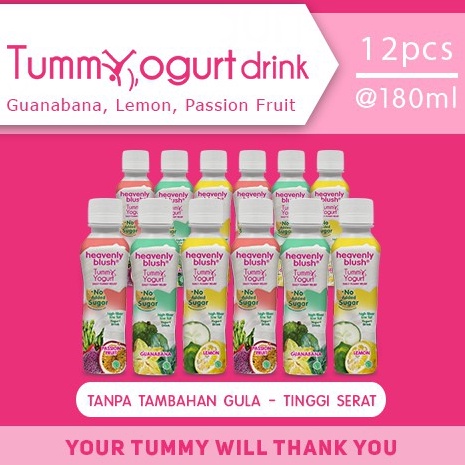 

Terbaru Yogurt Heavenly Blush Tummy Drink Sugar Free All Variant[12 x 180ml]