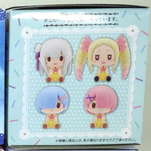 HOT SALE ICHIBAN KUJI RE:ZERO RAM REM EMILIA ECHIDNA MINI FIGURE CHOKONOKKO G TERMURAH