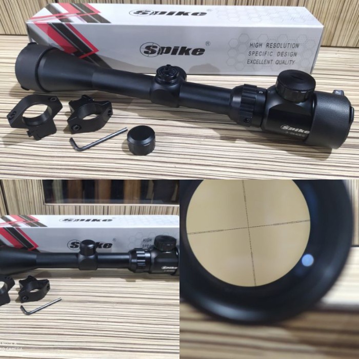 Terlaris Teleskop Spike 3-9X40 Eg Tutup Flip