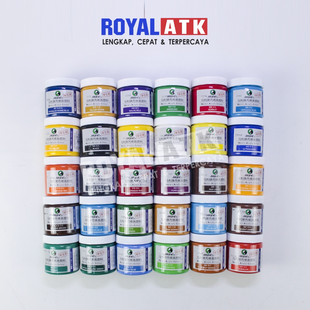 

KEF MARIES ACRYLIC PAINT / CAT AKRILIK MARIES 100ML AJW